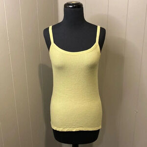 NWT Sen Small Ribbed Tank Top Spaghetti Strap Limegreen
